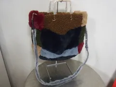 MANGO/マンゴ フェイクファー ハンドバッグ・ショルダーバッグ 2WAY マルチカラー