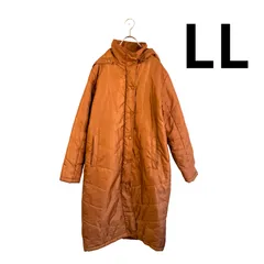 フード付き 中綿ロングコート キャメル系 LL