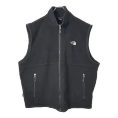 THE NORTH FACE ノースフェイス フリースベスト アウトドア ブラック(メンズ XL)中古 古着 X2041