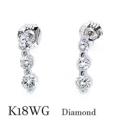 K18YG ダイヤモンド バーピアス 0.2ct classic chess - メルカリ