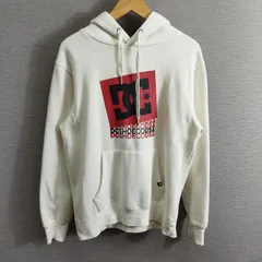 DC SHOE CO USA ディーシーシューコーユーエスエー プルオーバー パーカー フーディー 裏起毛 スウェット 両面 プリント スケボー ホワイト系 S A276のサムネイル
