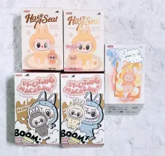 Labubu(ラブブ）マカロン マーカー HIGHLIGHT（ハイライト）私と遊ぼう ぬいぐるみ 豆乳 ごま豆々 DA DA!, ババ 幸せ