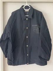 古着　長袖　ジャケット　ロゴプリント　ブラック　M