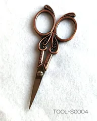 ステンレス★ブロンズカラー★蝶★ハサミ★糸切バサミ★刺しゅう用はさみ★クラフトハサミ★レトロ★110mm <TOOL-S0004>