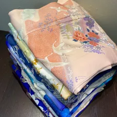 【まとめ売り】正絹訪問着14枚 リメイク素材　ハンドメイド向け