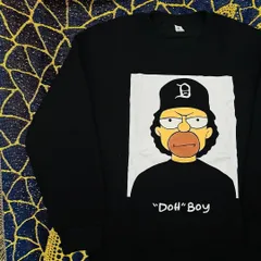 シンプソンズ スウェット トレーナー メンズ 新品 個性的 秋 冬 ブラック