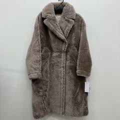 AP111　美品　Diagram　ダイアグラム　エコファーコート　 アウター　ピンクベージュ　上品　きれいめ　タグ付き　 レディース