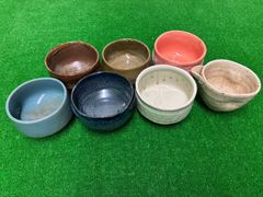 古越前 越前焼 盃 お猪口 灰釉 黄瀬戸 10種 10客 - メルカリ