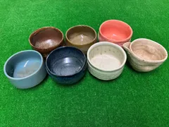 陶器 小鉢 8点セット 和食器 手作り風 釉薬デザイン 多色 ボウル 食器まとめ売り 家庭用 業務用