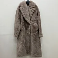AP97　美品　Diagram　ダイアグラム　エコファーコート　 アウター　ピンクベージュ　上品　きれいめ　タグ付き　 レディースのサムネイル