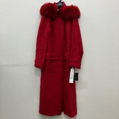 新品 ジーザスディアマンテ FOXファー付き 赤コート - メルカリ