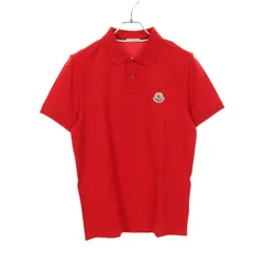 モンクレール MONCLER ポロシャツ 8A73300 レッド コットン ポロシャツ メンズ 未使用