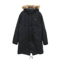 フレッドペリー FRED PERRY モッズコート Zip-In Liner Fishtail Parka J6504 ブラック ナイロン モッズコート ブラック J6504 メンズ Used Aのサムネイル