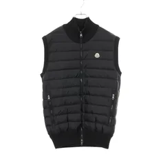 モンクレール MONCLER ダウンベスト 9413200 ブラック ウール ベスト メンズ Used B