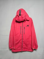 ニューバランス ピンク ウィンドブレーカー フード ジャケット キッズ 130 0119