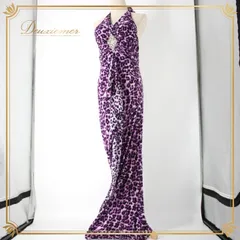 社交ダンス 衣装 スタンダード ドレス ワンピース パーティドレス 黒 紫 ホルターネック ブラック系 パープル系 ICHIOKU イチオク ヒョウ柄 レオパード 柄 発表会 用 ドレス セクシー フィット感 おしゃれ 普段使い オシャレ 着やすい