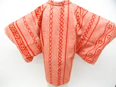 【一輝堂】羽織 総絞り 羽織紐付 正絹 着物 身丈約82cm 裄丈64cm 26z01-87