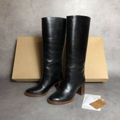 【新品】A.P.C. アーペーセー レザーパンプス 36 黒 牛革 パイピング 新品】A.P.C. アーペーセー レザーパンプス 36 黒 牛革 パイピング