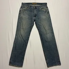 UNIQLO ユニクロ ORIGINAL BASIC S-003 ストレートジーンズ サイズ:W 34inch 86cm カラー:ライトインディゴ Y-113