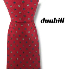 【7916】美品ー良品！ダンヒル　ネクタイ　レッド系