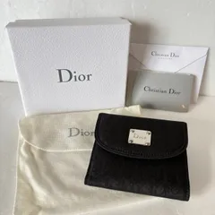 【Christian Dior/ディオール  二つ折り財布】ブラック  箱付き