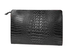 クラッチバッグ メンズ クロコ調 PUレザー 結婚式 フォーマル 普段使い