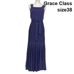 美品】21SS✨Grace Class リネンタッチフレアドレス マキシ丈 - メルカリ