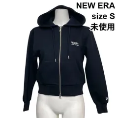 ◇ 未使用 ニューエラ NEW ERA ゴルフウェア テック スウェット フルジップ フーディー パーカー 黒 コットン混 S 7号 レディース S6A269