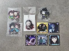 (まとめ) 鬼滅の刃 ラバーストラップ アクリルキーホルダー ステッカー まとめ