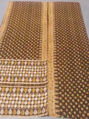 G064 バグルー グドゥリー マルチカバー マルチマット ラグ ヴィンテージ カンタ刺繍 ボロ インド ビンテージ BORO アンティーク シャビーシック ラリーキルト 手縫い 刺し子 ハンドメイド 刺子 絨毯 はぎれ 古布 花柄