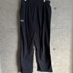 【USED】US 古着 UNDER ARMOUR スウェットパンツ XL 古着 ブラック ロゴ入り イージーパンツ トレーニング ウエストゴム アンダーアーマー メンズ スウェット ルームウェア USA古着 ルーズフィット