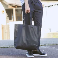 トートバッグ メンズ 防水 PUレザー 軽量 大容量 A4対応 ビジネス