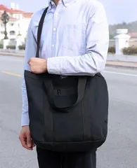 トートバッグ メンズ レディース 大容量 キャンバス エコバッグ A4 黒 白