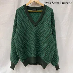 イヴサンローラン 総柄Vネックニット セーター ダイヤ ワイドシルエット メンズ L ISItems【USED】【古着】【中古】50151061のサムネイル