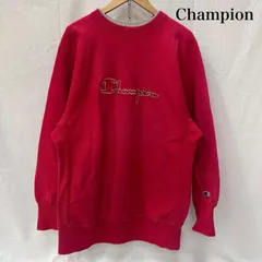チャンピオン 90s USA製 REVERSEWEAVE リバースウィーブ サイドリブ ロゴ刺繍 スウェット レッド XLサイズ メンズ XL ISItems【USED】【古着】【中古】50151293