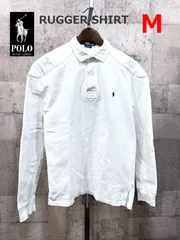 ポロラルフローレン 正規品 ラガーシャツ 白 M ホワイト POLO RALPHLAUREN ポニー