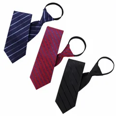 ネクタイ 結ばないネクタイ 3本セット ワンタッチネクタイ ビジネス 簡単 B