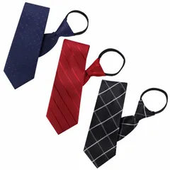 ネクタイ 結ばないネクタイ 3本セット ワンタッチネクタイ ビジネス 簡単 C