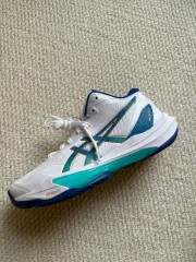 アシックス スカイ エリート FF MT 3 バレーボールシューズ ホワイト ブルー 1051A094