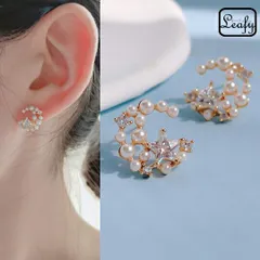 三日月 ピアス パール 星 CZ キラキラ バレンタイン プレゼント レディース 小さめ 上品 ギフト 彼女へ ホワイトデー 春 卒業式 入学式 大人 エレガント アクセサリー フォーマル 華やか デイリー 星空 煌めき 繊細