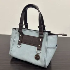 ®️PINKY&DIANNE ピンキー&ダイアン ハンドバッグ ミニバッグ 水色系 デニム風レザー