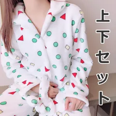 パジャマ クレヨンしんちゃん 上下セット モコモコ ふんわり ルームウェア L