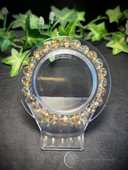 💎天然石   超希少✨🌈虹キラキラ✨️ 金箔錦鯉  （透明度抜群）    ブレスレット   レディース＆メンズ     E773-1