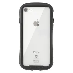 【新品】 【.co.jp 限定】iFace Reflection iPhone SE(第3/第2世代)/8/7 ケース クリア 強化ガラス 簡易パッケージ (ブラック)【 アイフォンse3 / se2 / 8 カバー スマホケース 透明 耐衝撃 米国MIL 1