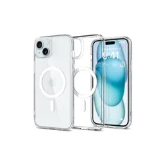 【新品】 Spigen 【創業18年の技術力】 iPhone 15 ケース MagSafe クリア 耐衝撃 米軍MIL規格取得 ストラップホール 黄変抑制 透明 ストラップホール マグネット搭載 2重構造 レンズ保護 擦り傷防止 MagSafe ワイヤレス 0