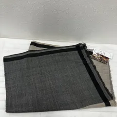 AP143　良品　GRACE CONTINENTAL　グレースコンチネンタル　 ストール　STストールR37　シルク　ウール　 グレーベージュ系　タグ付き　レディースのサムネイル