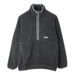 patagonia パタゴニア SYNCHILLA ハーフジップ シンチラ フリースジャケット アウトドア ブラック(メンズ S)中古 古着 X2085
