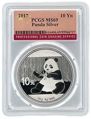 2016年 中国 パンダシルバーコイン PCGS 未流通品 30g - メルカリ