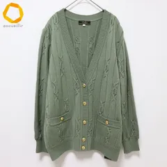 レリアン Leilian ヴィンテージ ニット カーディガン トップス Vネック 金釦 レディース [a957373]