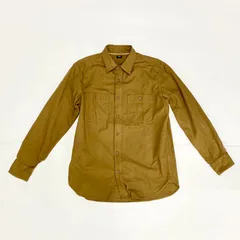 UNIQLO ユニクロ ウォッシュワークシャツ ブラウン Lサイズ